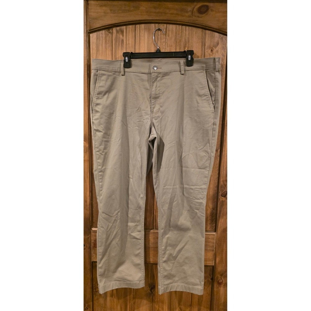 40 Grit By Duluth Trading Co.‎ Chino Pants Mens 42X30 Tan Slim Fit Outdoor Flat
